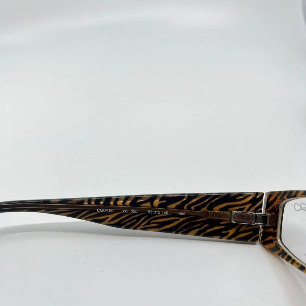 CoverGirl Women's Eyeglasses Frame Black Orange CG0416 53-15-140‎ H6722